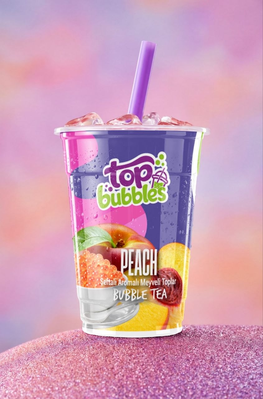 Peach Bubble Tea